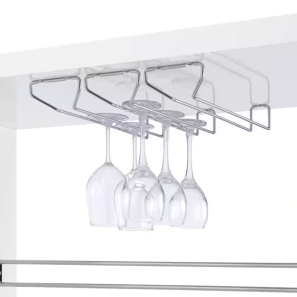 Prescott White High Gloss Wood and Metal Home Bar Table