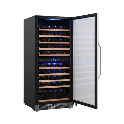Edgestar Premium 24-Inch 101 Bottle Capacity Built-In Dual Zone Wine Cooler (SAK92835)